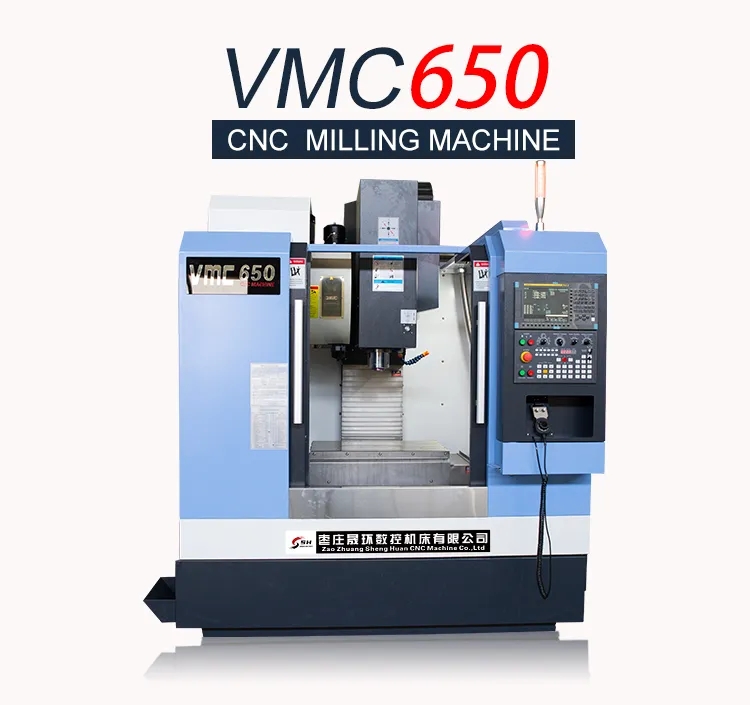 Vertical Machining Center Small Horizontal CNC Milling Machine Vmc650 CNC 3 Axis Vertical Machining